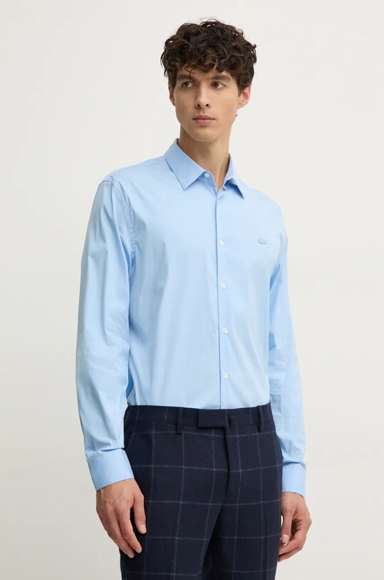 Рубашка Lacoste casual голубой CH5253