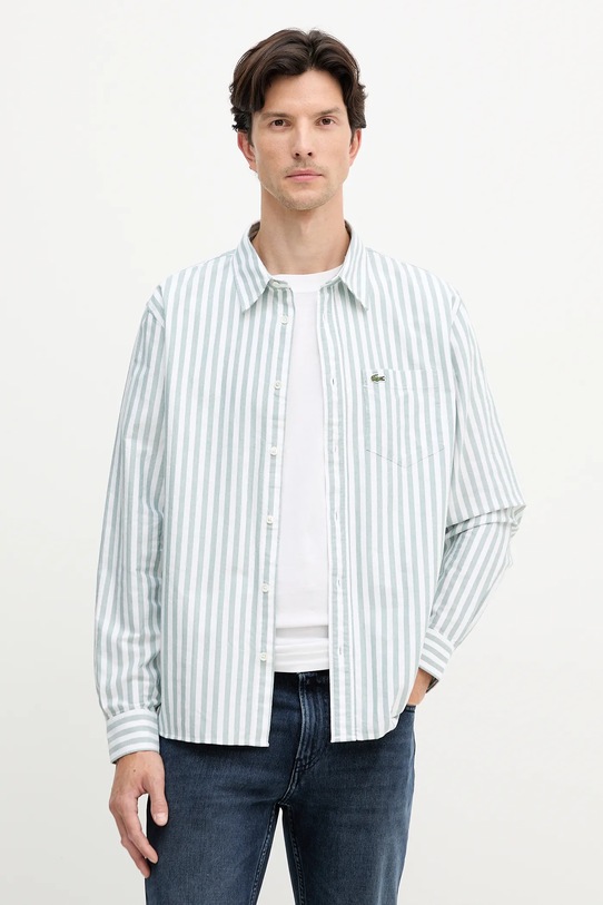 Lacoste koszula regular zielony CH5623