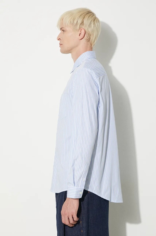 Košile A.P.C. Chemise Clement COHAI.H12512.IAA modrá AW24