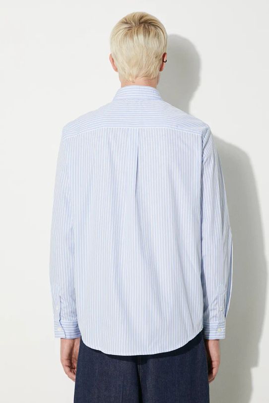 Clothing A.P.C. shirt Chemise Clement COHAI.H12512.IAA blue