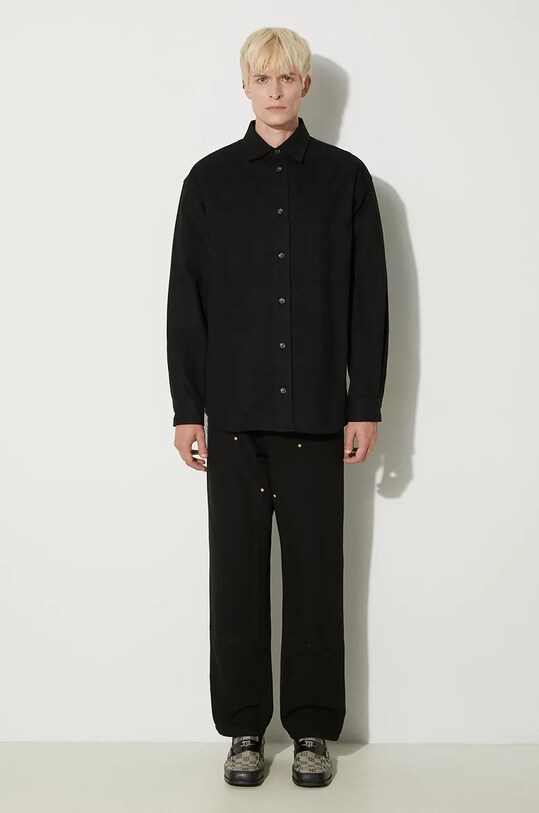 A.P.C. shirt Chemise Emilien Logo COHAM.H12597.LZZ black AW24