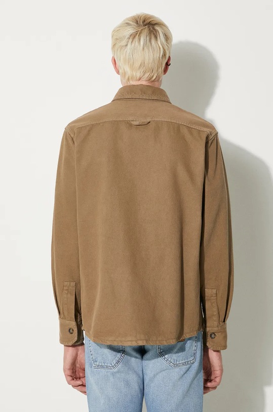 Clothing A.P.C. shirt Surchemise Basile Brodee COGZV.H02918.CAC brown