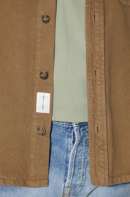 A.P.C. shirt Surchemise Basile Brodee brown COGZV.H02918.CAC