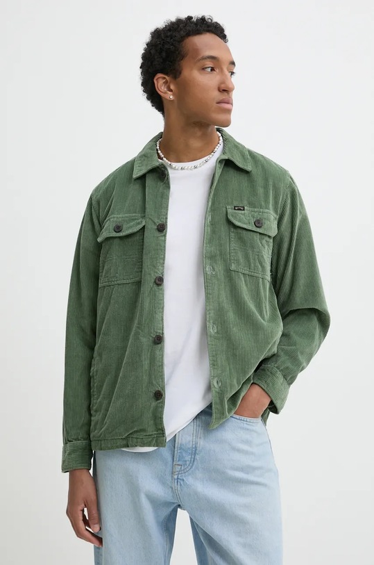 Billabong camasa din velur Wildwood Cord lung verde EBYWT03003