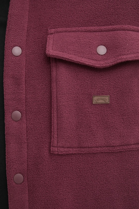 Fleecová košeľa Billabong Furnace EBYFT00129 burgundské