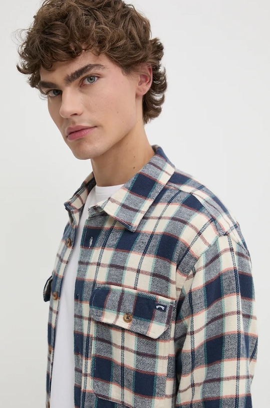 Bavlněná košile Billabong Offshore Flannel ABYWT00281 námořnická modř