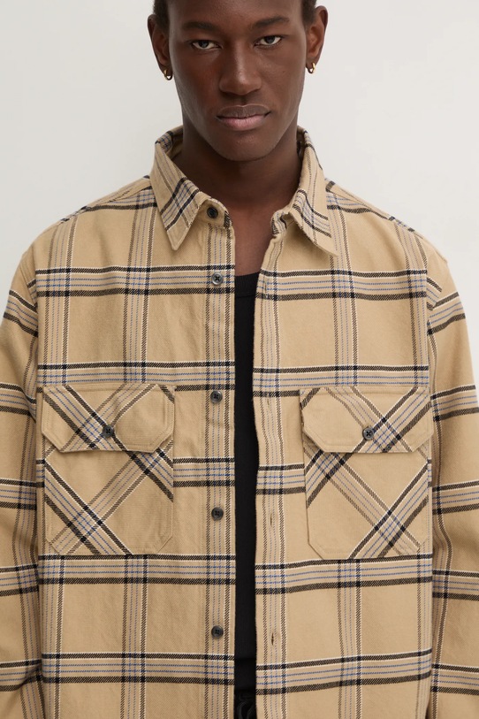 HUGO Blue koszula bawełniana klasyczny beżowy 50527475