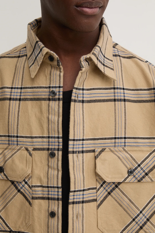 HUGO Blue koszula bawełniana 50527475 beżowy