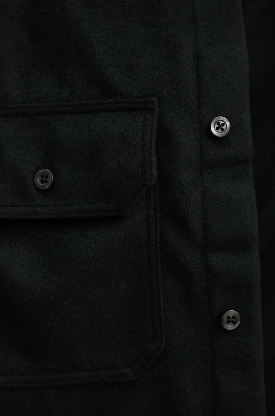 HUGO Blue koszula z domieszką wełny 50527993 czarny AW24