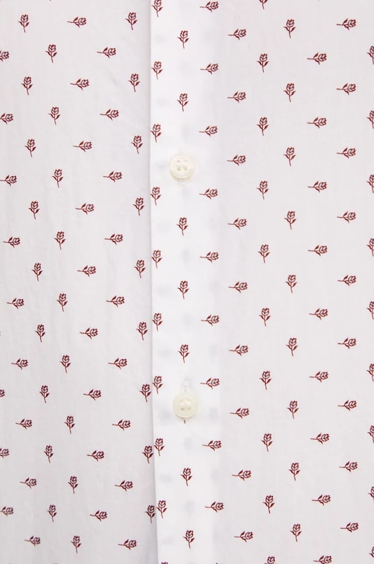 Хлопковая рубашка Sisley 5WNKSQ041 белый AW24