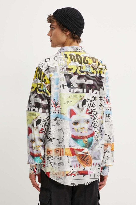 Îmbrăcăminte Desigual camasa din bumbac AMAURY 24WMCW11 gri