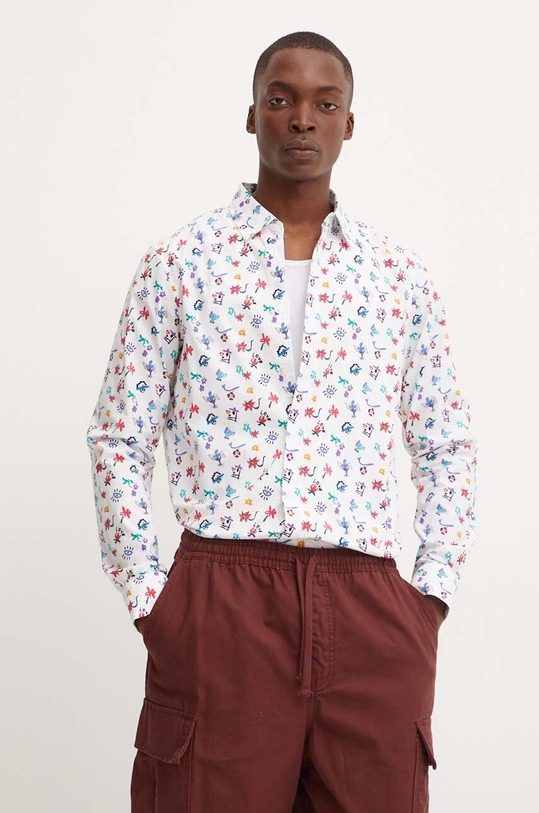 Desigual koszula bawełniana NEVADA wzorzyste biały 24WMCW29