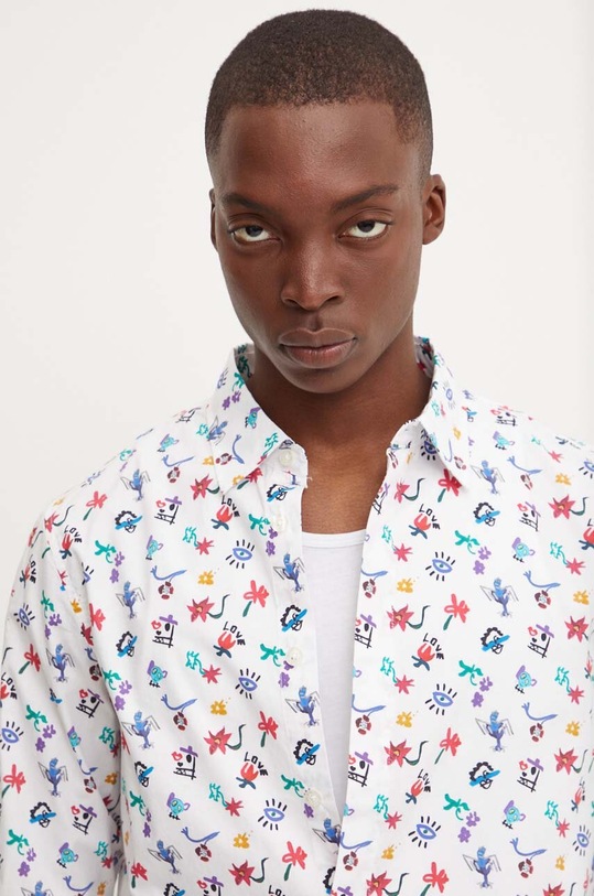 Desigual koszula bawełniana NEVADA biały 24WMCW29