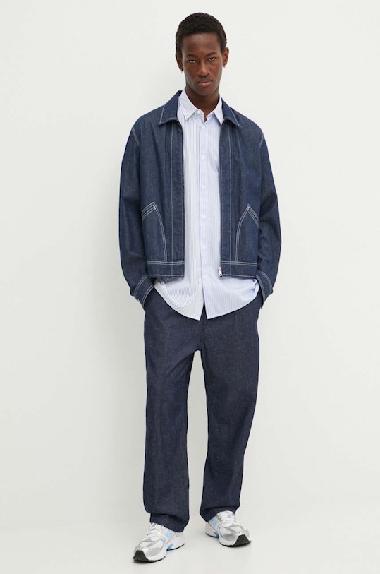 Одежда Хлопковая рубашка Desigual MONTANA 24WMCW34 голубой