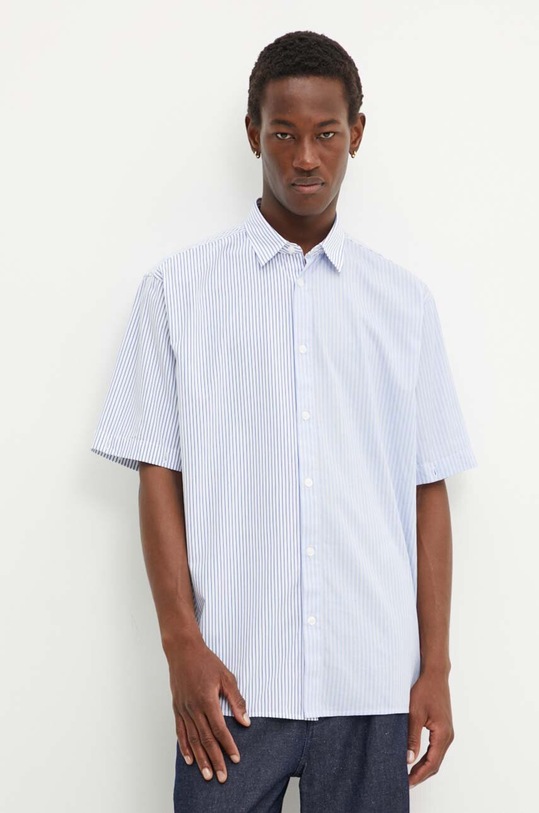 Хлопковая рубашка Desigual MONTANA 24WMCW34 голубой