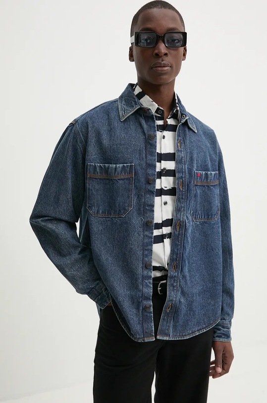 HUGO camasa jeans lung albastru 50527450