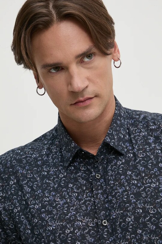HUGO camasa din bumbac bleumarin 50524836