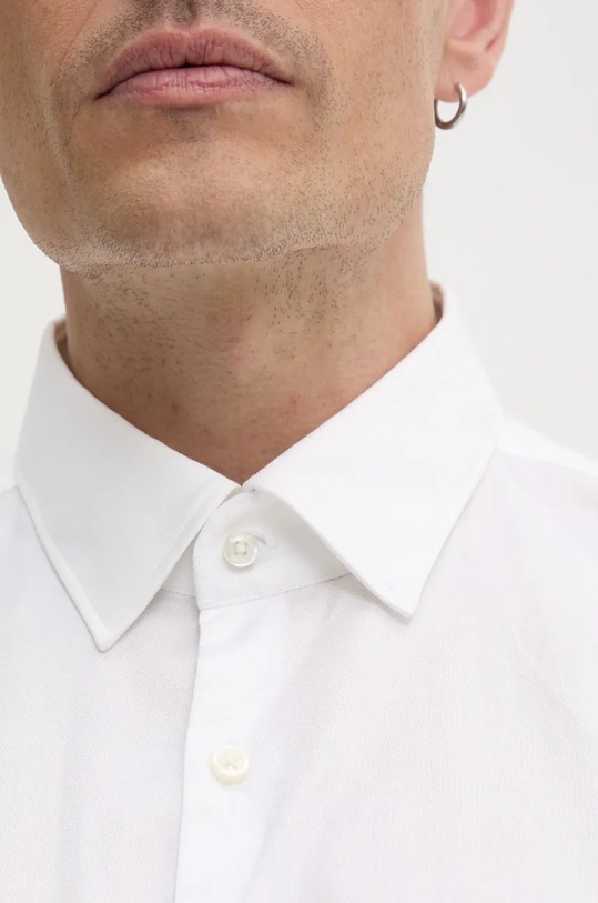 HUGO koszula bawełniana 50524842 biały AW24