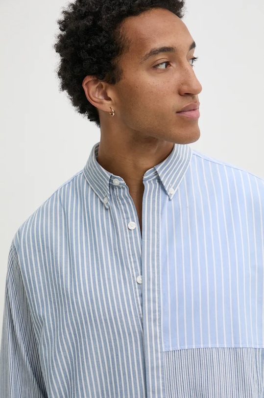 Хлопковая рубашка Desigual ALVA голубой 24WMCW07