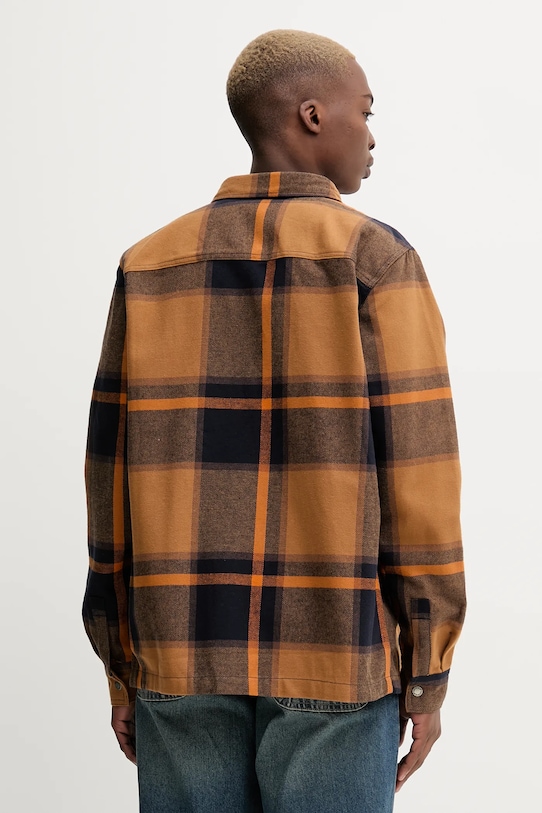 Odzież Dickies koszula bawełniana NIMMONS DK0A4XGU brązowy