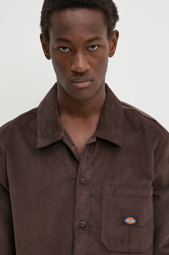 Košulja od samta Dickies CORDUROY smeđa DK0A8652