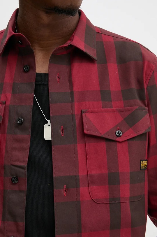 Хлопковая рубашка G-Star D24963.D412 красный AW24