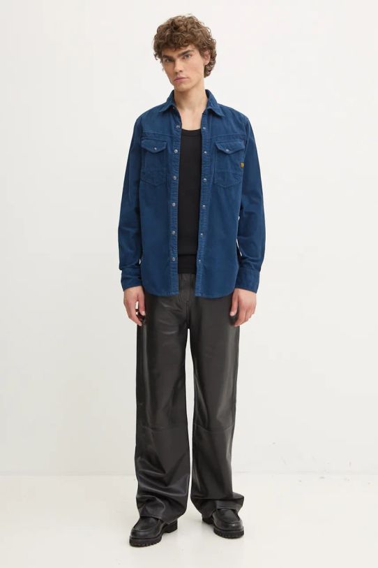 Рубашка G-Star Raw D25223.C436 голубой AW24