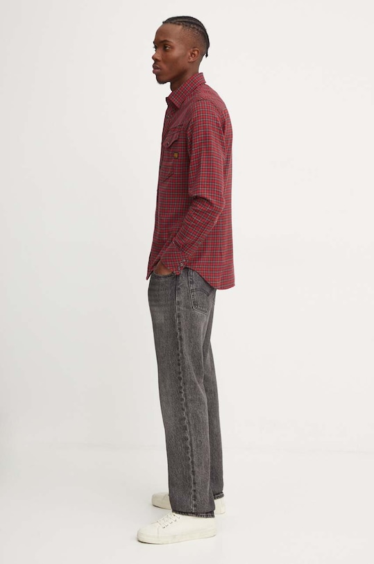 G-Star cămașă din bumbac D25223.D818 rosu AW24