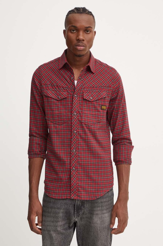 Îmbrăcăminte G-Star cămașă din bumbac D25223.D818 rosu