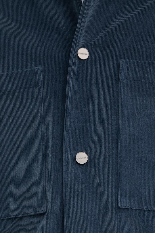 Calvin Klein koszula sztruksowa K10K113619 niebieski