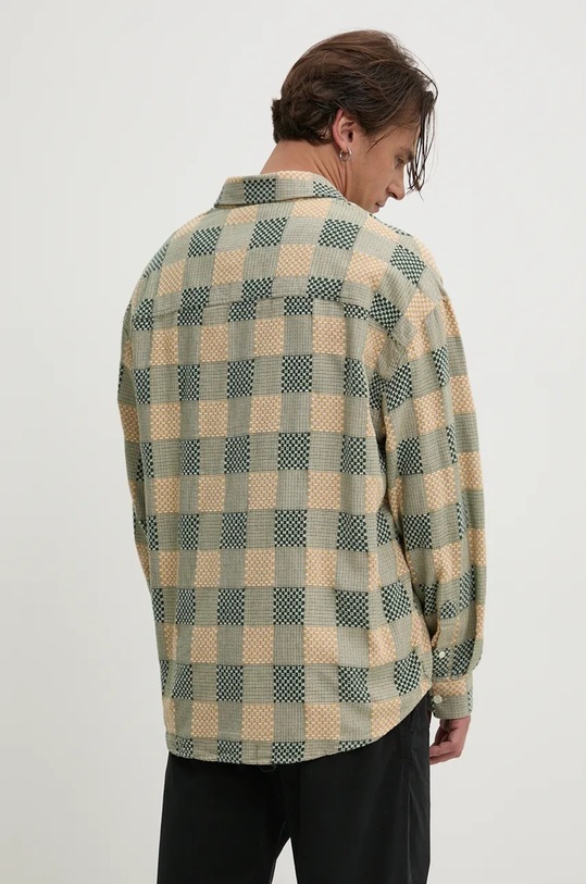 Дрехи Памучна риза Desigual MICHIGAN 24WMCW40 зелен