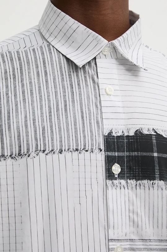 Бавовняна сорочка Desigual MASSACHUSSETS 24WMCW41 білий AW24