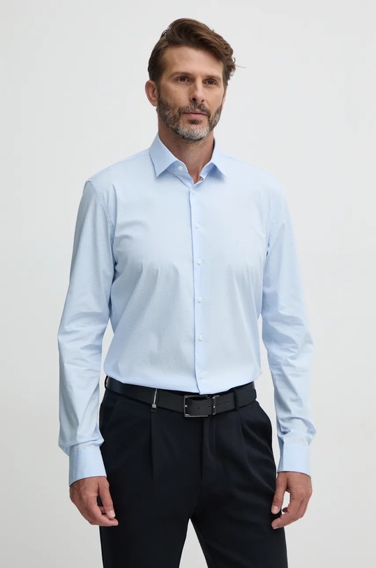 Рубашка Calvin Klein длинный голубой K10K113524