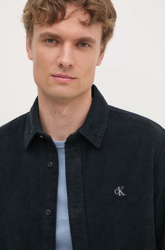 Вельветовая рубашка Calvin Klein Jeans тёмно-синий J30J326188