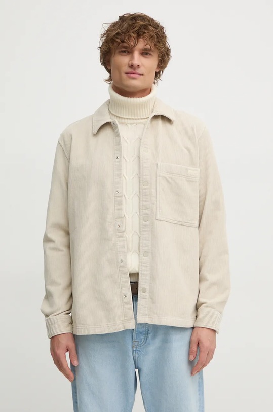 Calvin Klein Jeans koszula sztruksowa J30J326678 beżowy