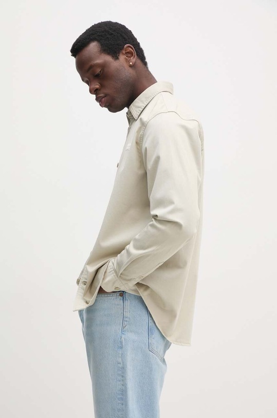 Džínová košile Calvin Klein Jeans J30J326680 béžová