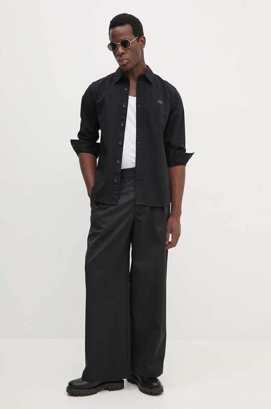 Calvin Klein Jeans koszula jeansowa J30J326680 czarny AW24