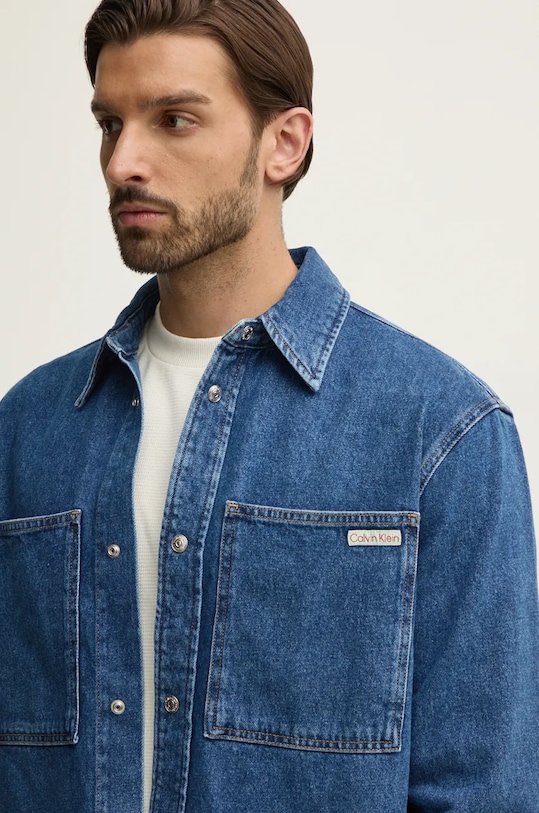 Traper košulja Calvin Klein Jeans J30J326836 smeđa