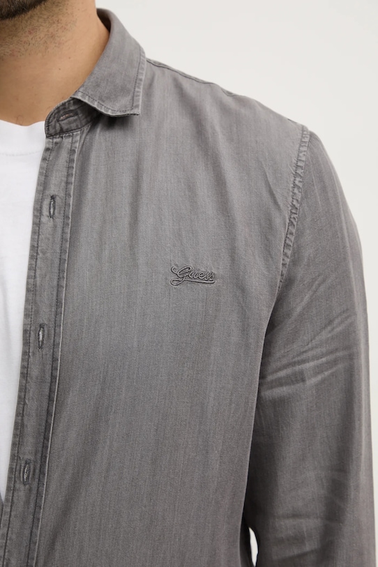 Košeľa Guess M4RH26.WFXT0 sivá