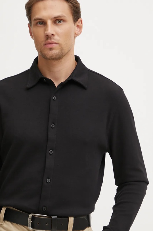 Guess koszula bawełniana czarny M4BP27.KBC71