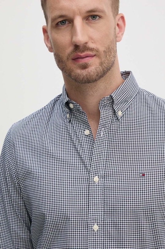 Bavlněná košile Tommy Hilfiger MW0MW34570 námořnická modř