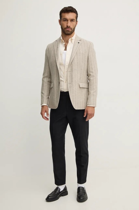 Odzież Tommy Hilfiger koszula MW0MW36824 beżowy