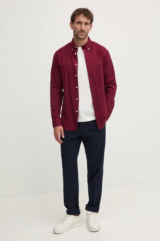Oblečenie Košeľa Tommy Hilfiger MW0MW36824 burgundské