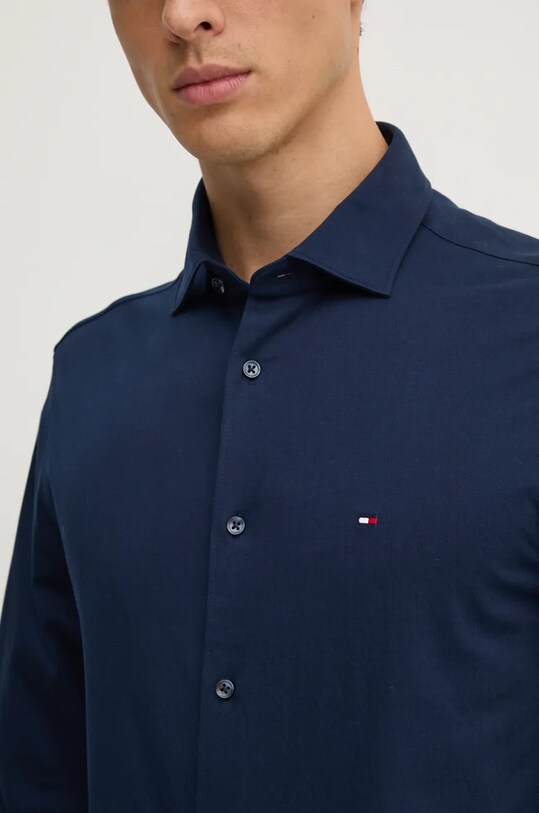 Бавовняна сорочка Tommy Hilfiger MW0MW36908 темно-синій AW24