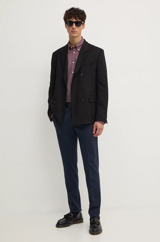 Πουκάμισο Tommy Hilfiger MW0MW36914 μπορντό AW24