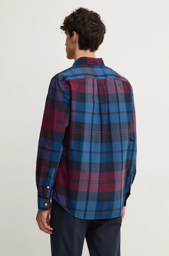 Odzież Tommy Hilfiger koszula bawełniana MW0MW37351 bordowy