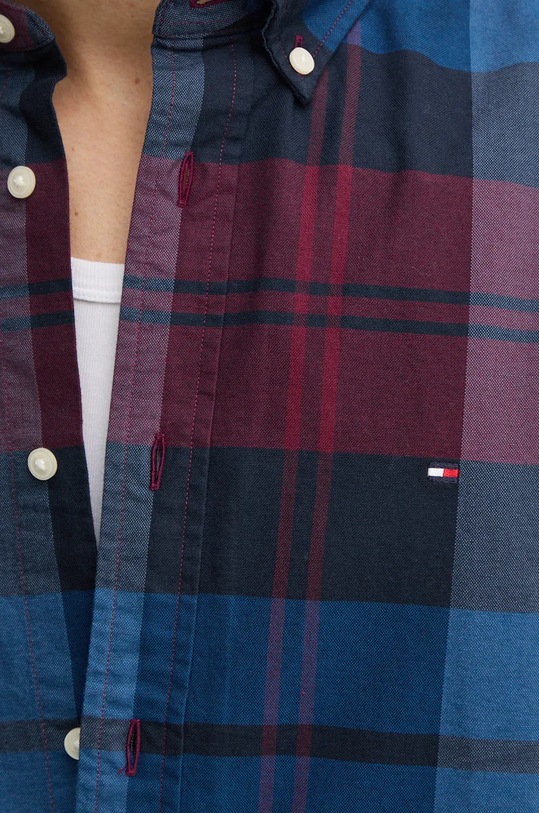 Tommy Hilfiger koszula bawełniana MW0MW37351 bordowy