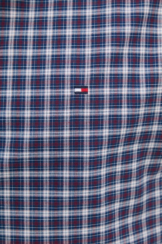 Bavlněná košile Tommy Hilfiger MW0MW37363 burgundské AW24