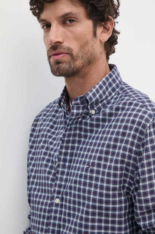 Bavlněná košile Tommy Hilfiger MW0MW37363 burgundské
