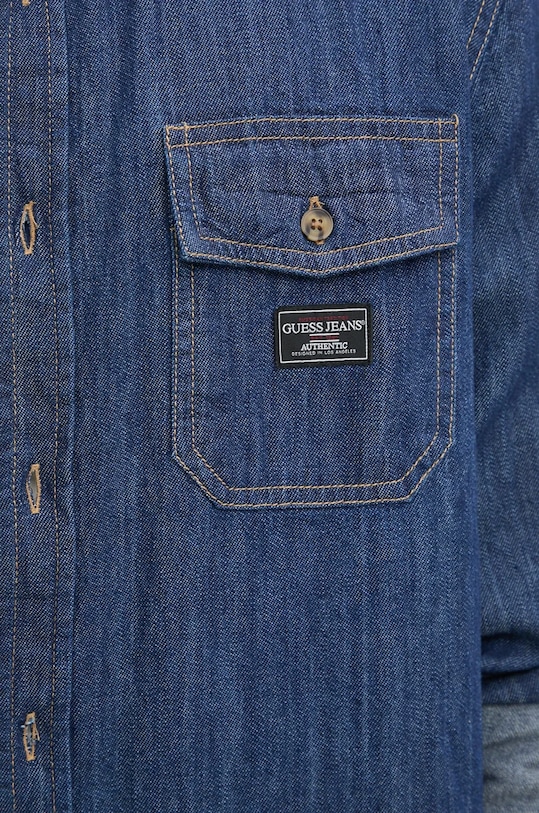 Guess Jeans camasa jeans M4BH56.D5EI4 albastru